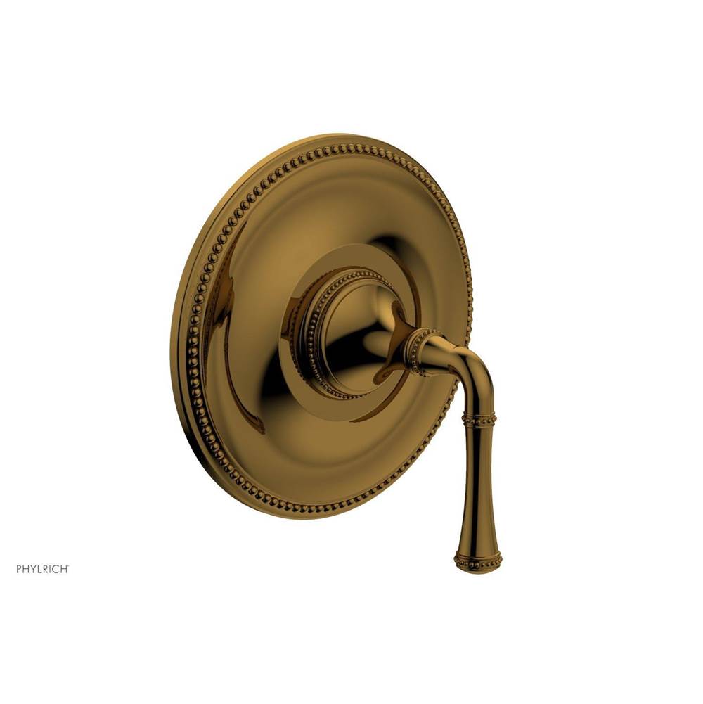 Phylrich - BEADED Pressure Balance Shower Plate & Handle Trim 4-130 - French Brass