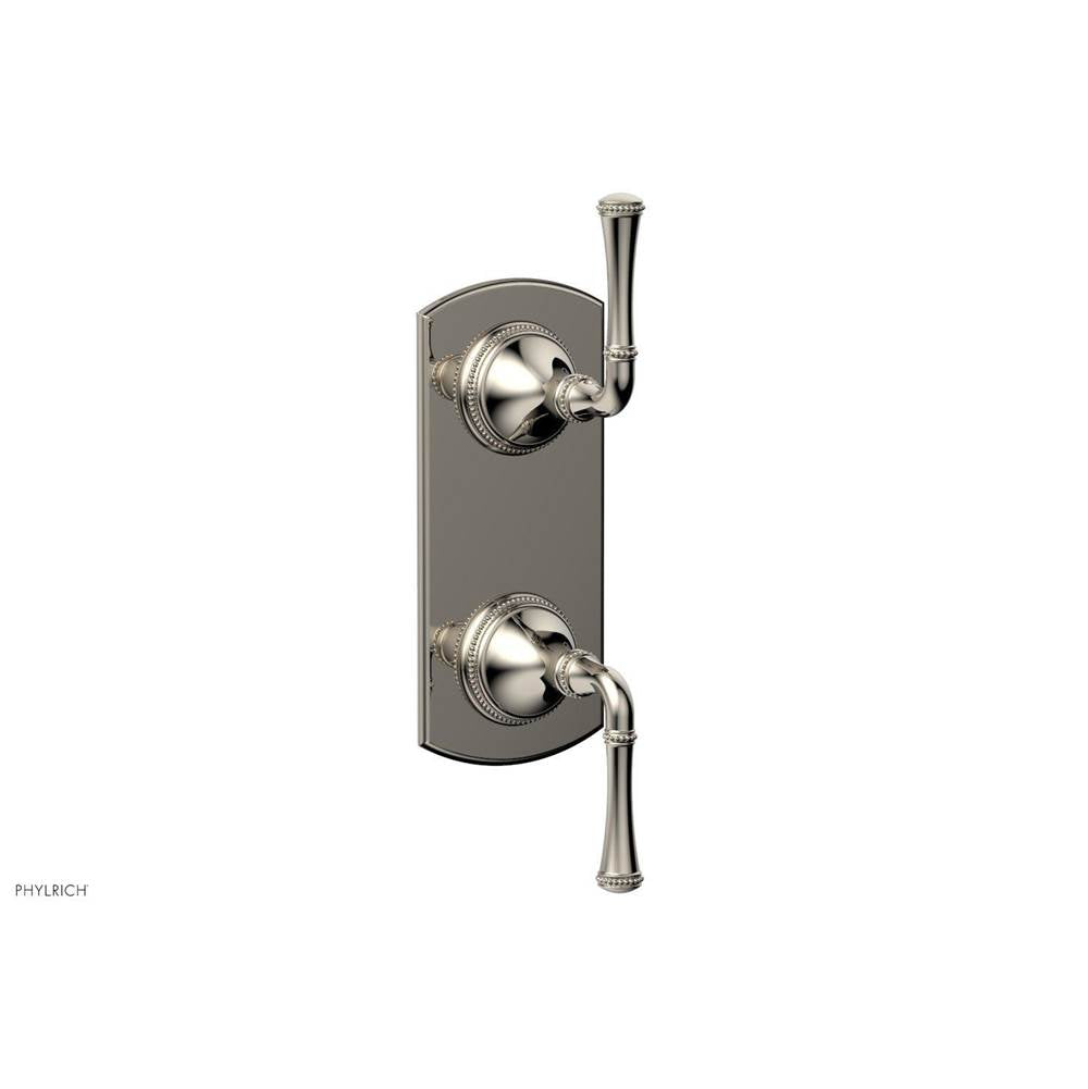 Phylrich - BEADED 1/2'' Mini Thermostatic Valve with Volume Control or Diverter 4-131 - Matte Black