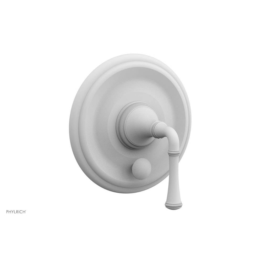 Phylrich - COINED Pressure Balance Shower Plate with Diverter and Handle Trim Set 4-134 - Satin White