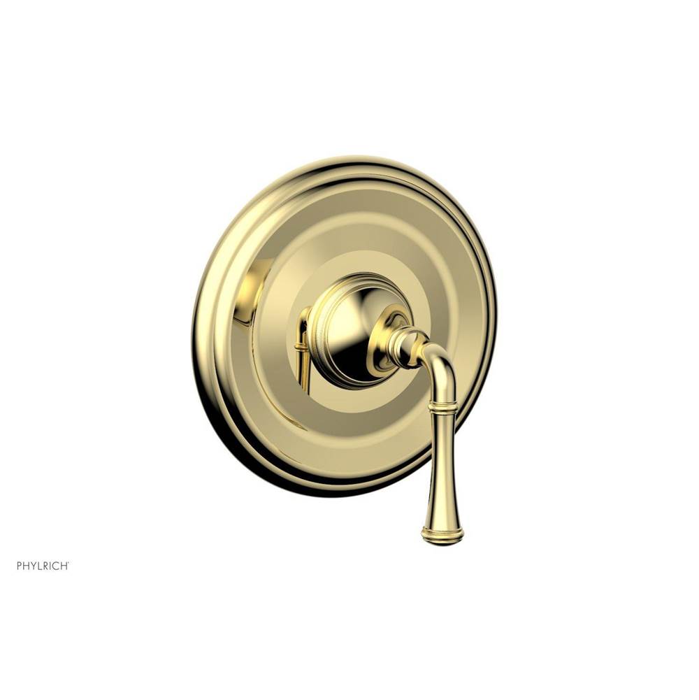 Phylrich - COINED Pressure Balance Shower Plate & Handle Trim 4-135 - Polished Gold