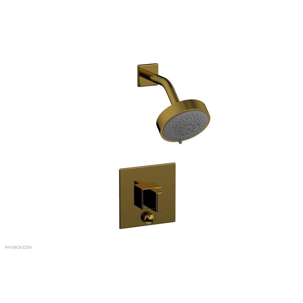 Phylrich - MIX Pressure Balance Shower and Diverter Set (Less Spout) 4-142 - Polished Gold