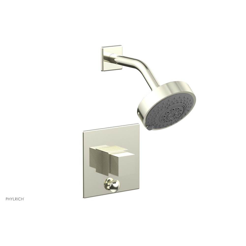 Phylrich - STRIA Pressure Balance Shower and Diverter Set (Less Spout) 4-148 - Burnished Nickel