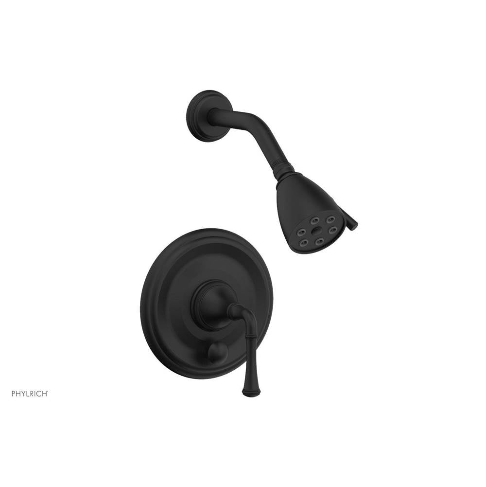 Phylrich - COINED Pressure Balance Shower and Diverter Set (Less Spout), Lever Handle 4-150 - Satin Nickel