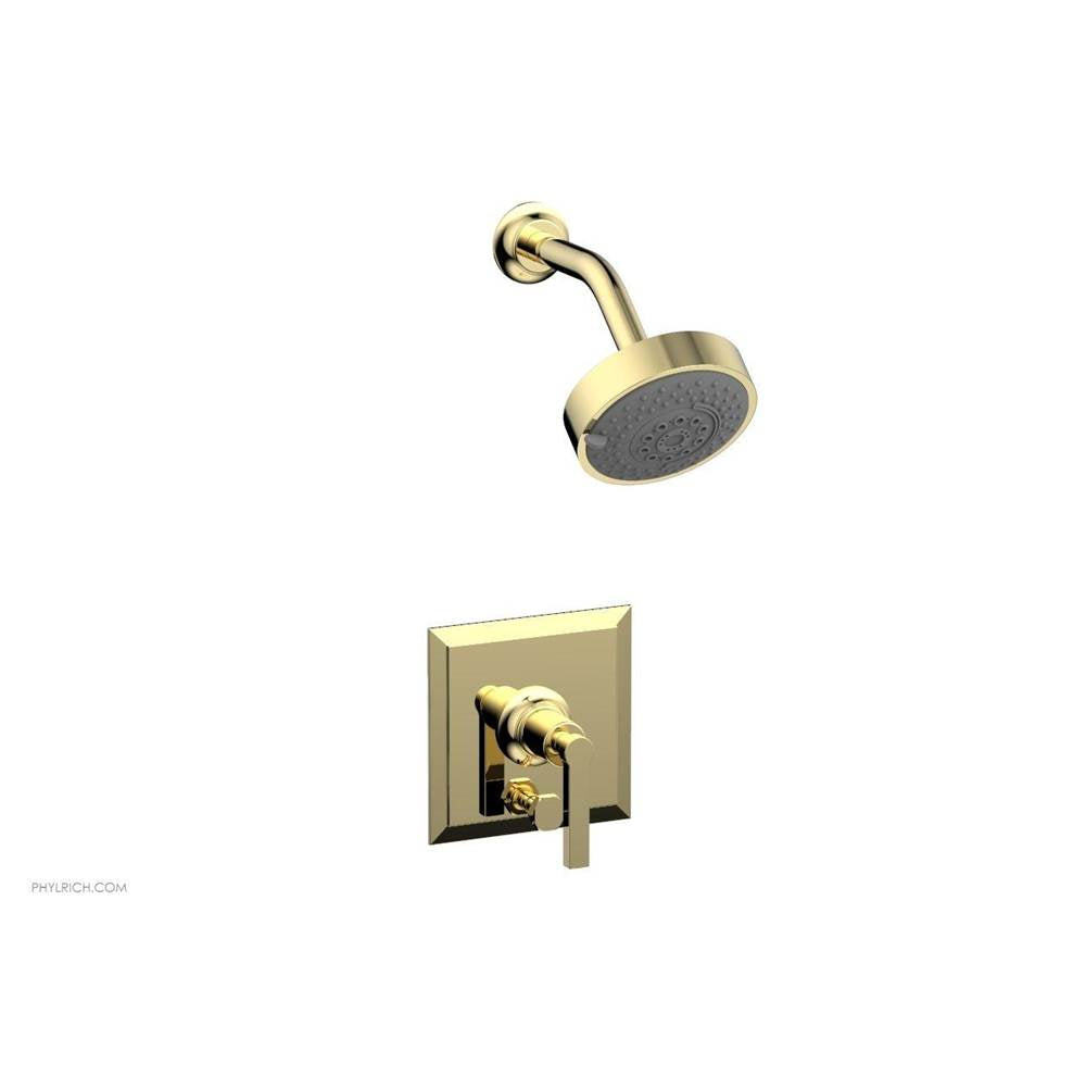 Phylrich - Pb Shwr & Div, To Lv Hdl - Polished Brass