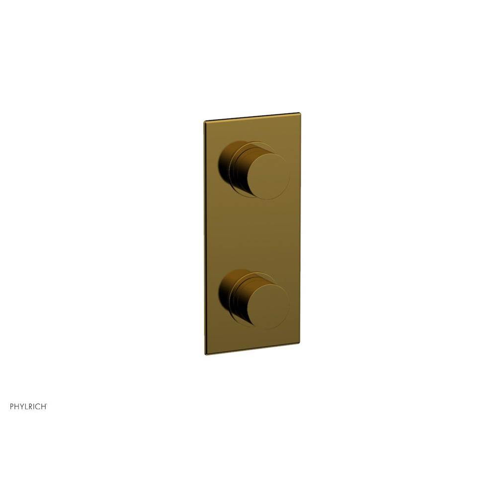 Phylrich - 1/2'' Mini Therm W Vol/Div - French Brass