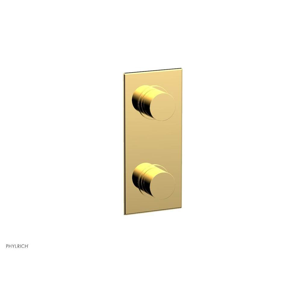 Phylrich - 1/2'' Mini Therm W Vol/Div - Polished Gold