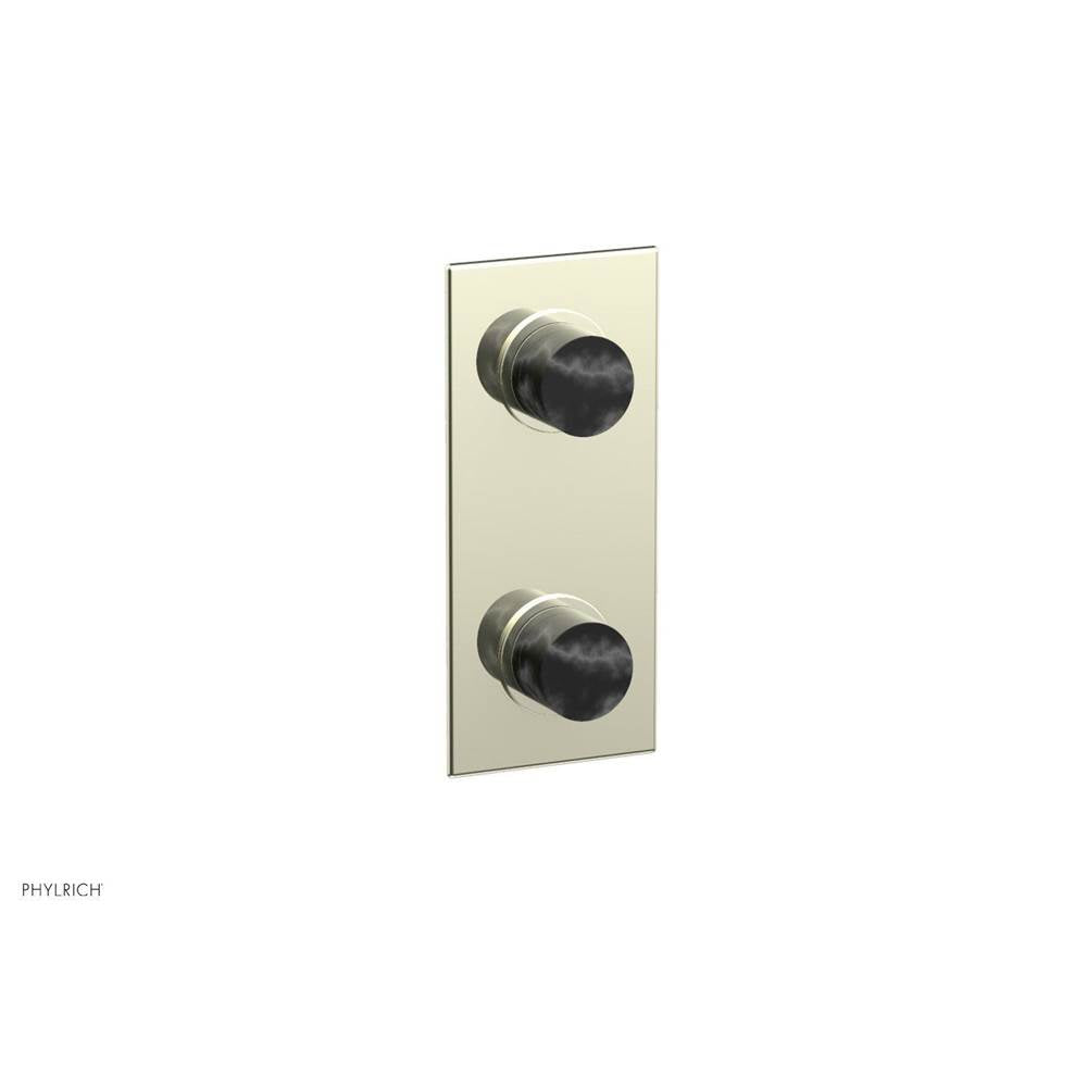 Phylrich - 1/2'' Mini Therm W Vol/Div - Burnished Nickel