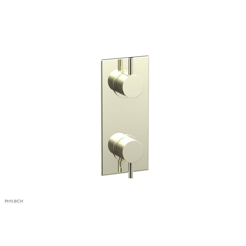 Phylrich - 1/2'' Mini Therm W Vol/Div - Burnished Nickel