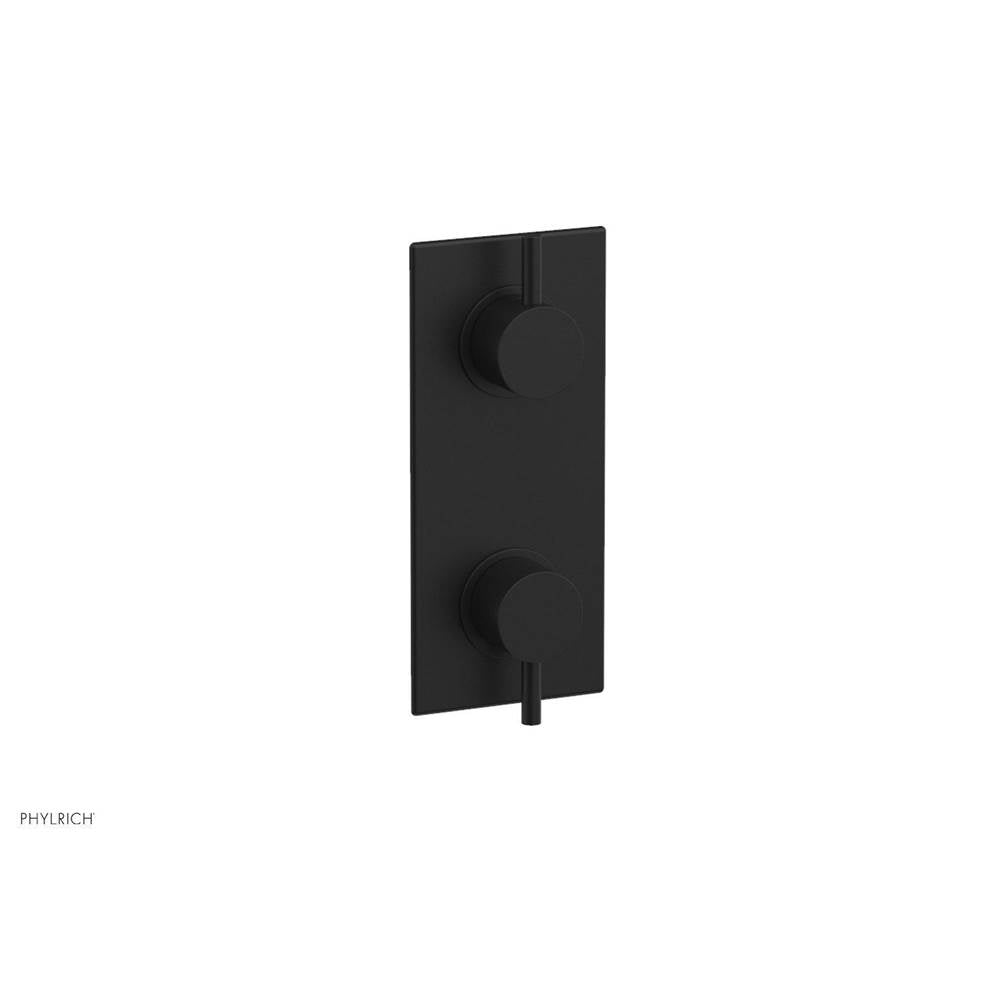 Phylrich - 1/2'' Mini Therm W Vol/Div - Matte Black