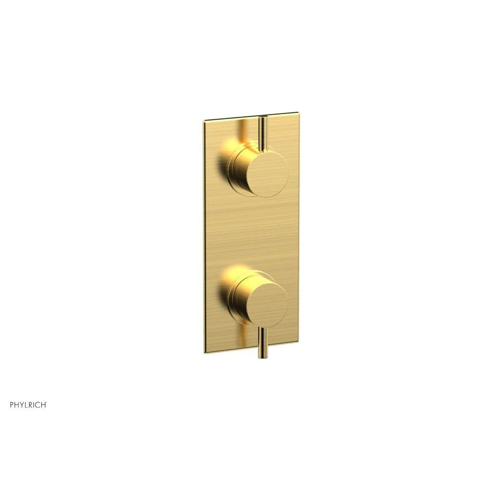Phylrich - 1/2'' Mini Therm W Vol/Div - Satin Gold
