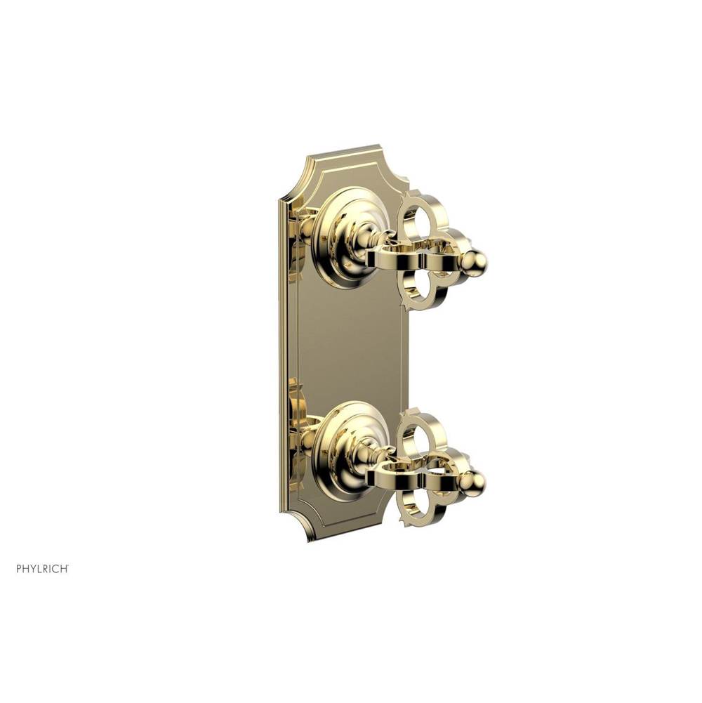Phylrich - COURONNE 1/2'' Mini Thermostatic Valve with Volume Control or Diverter 4-305 - Polished Brass Uncoated