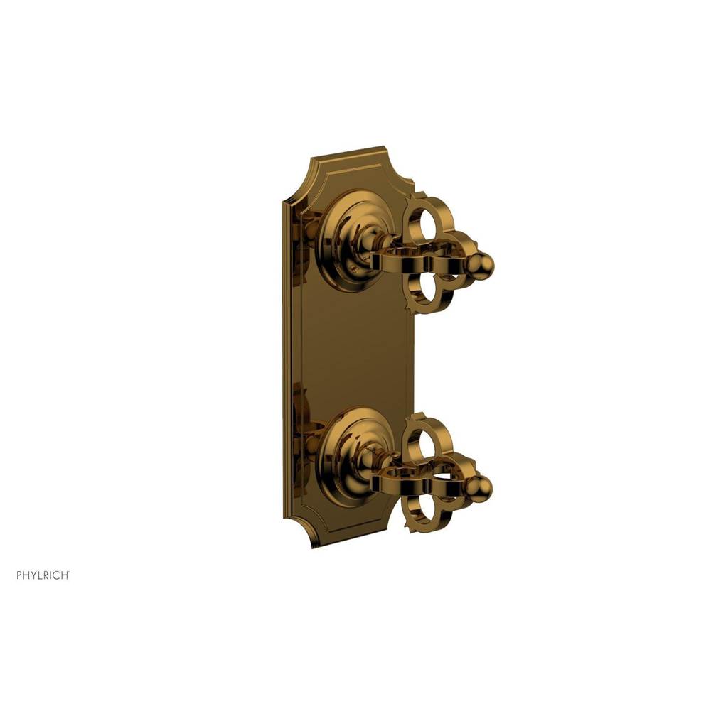 Phylrich - COURONNE 1/2'' Mini Thermostatic Valve with Volume Control or Diverter 4-305 - Polished Gold