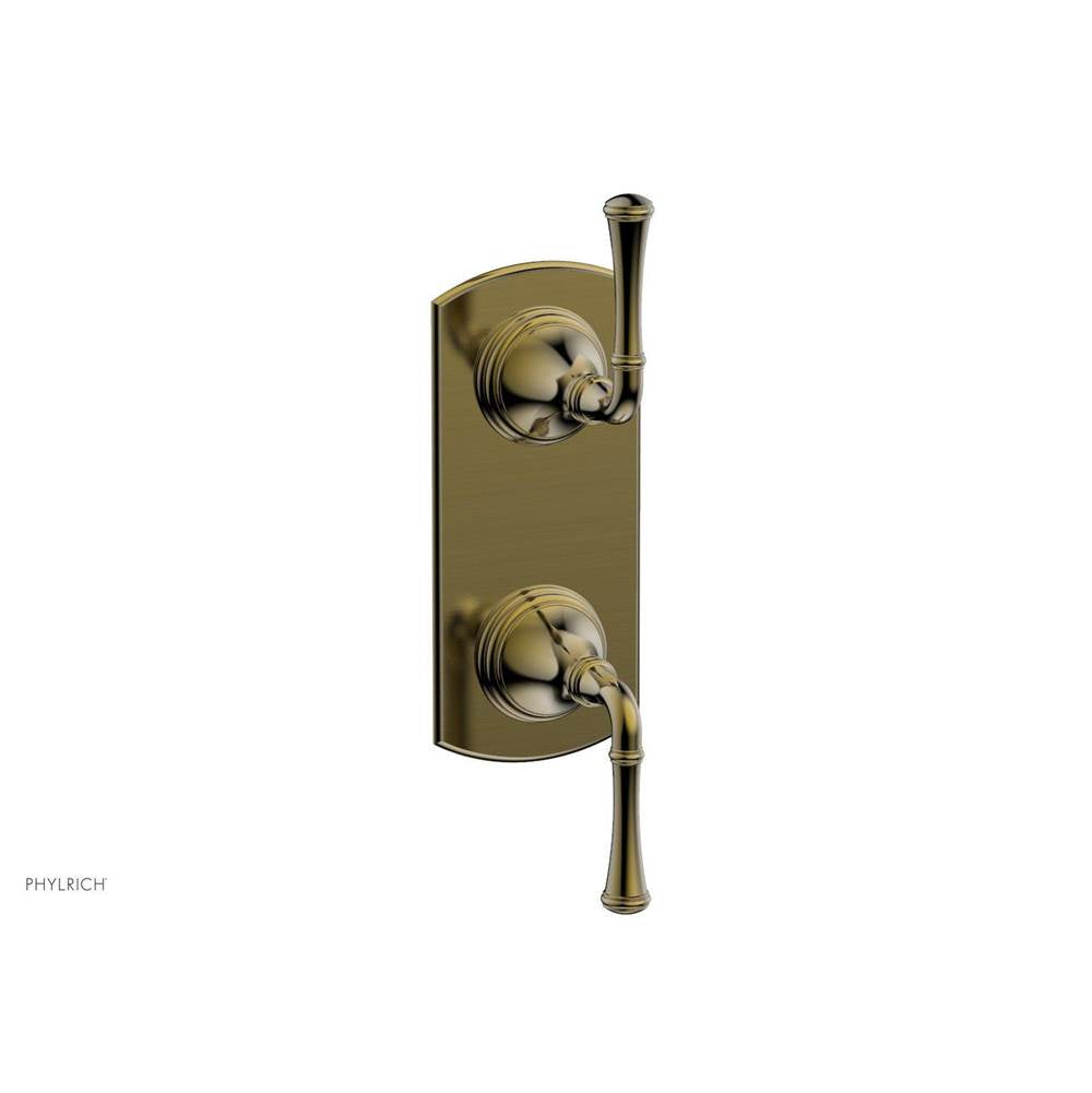 Phylrich - 3RING 1/2'' Mini Thermostatic Valve with Volume Control Diverter 4-313 - Antique Bronze