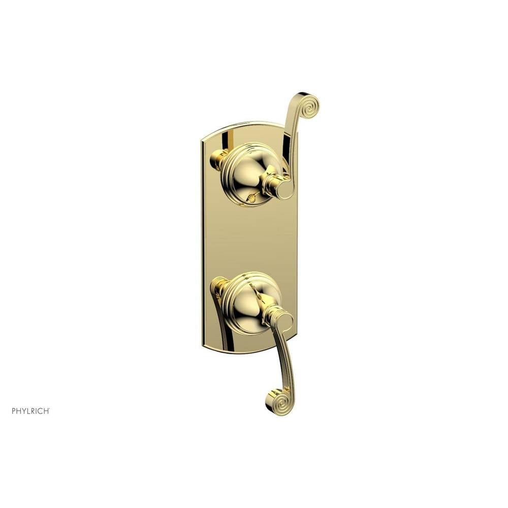 Phylrich - 1/2'' Mini Therm W Vol/Div - Polished Brass