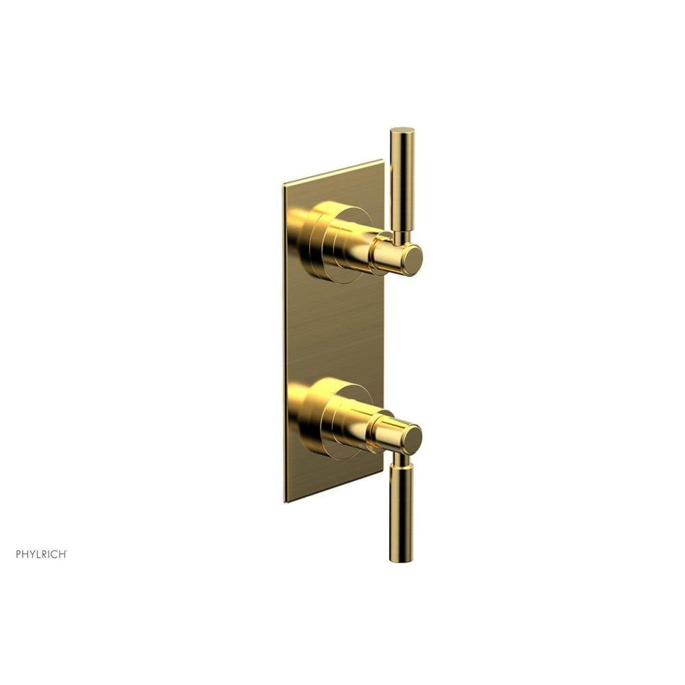 Phylrich - 1/2'' Mini Therm W Vol/Div - Satin Gold