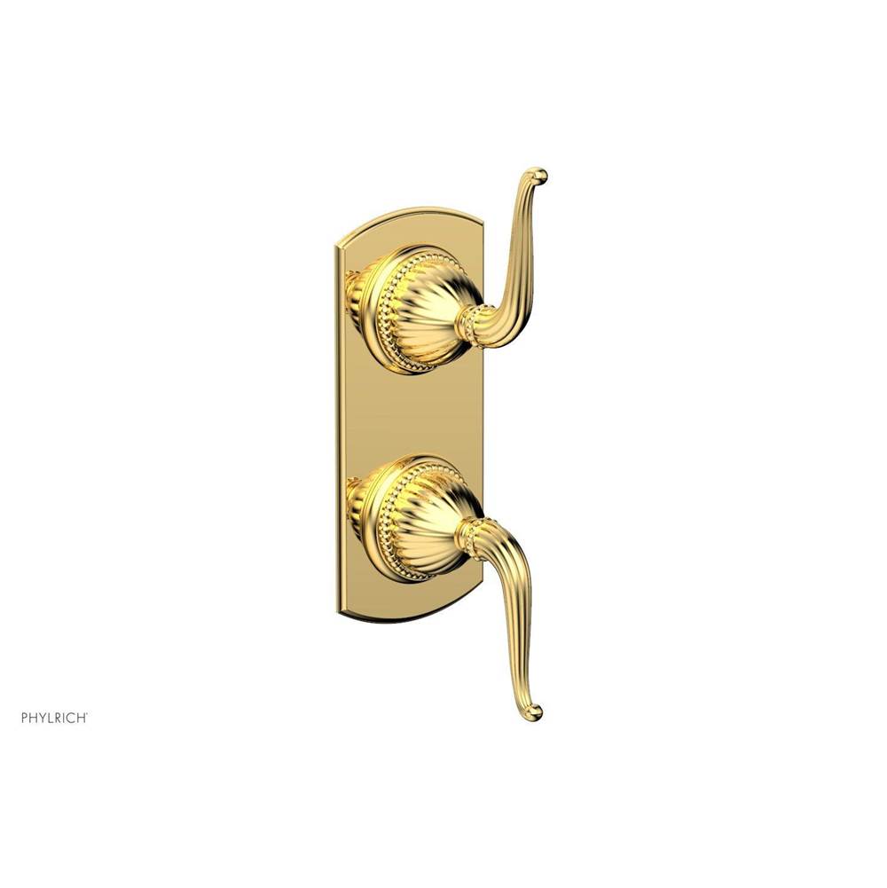 Phylrich - Georgian & Barcelona Volume Control/Diverter Trim - Lever Handle 4-376 - Satin Gold