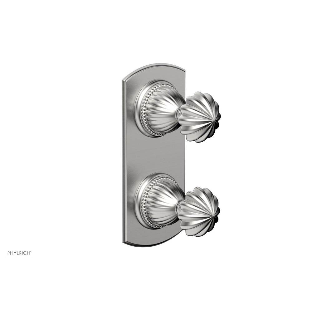 Phylrich - Georgian & Barcelona Volume Control/Diverter Trim - Round Handle 4-382 - Satin chrome