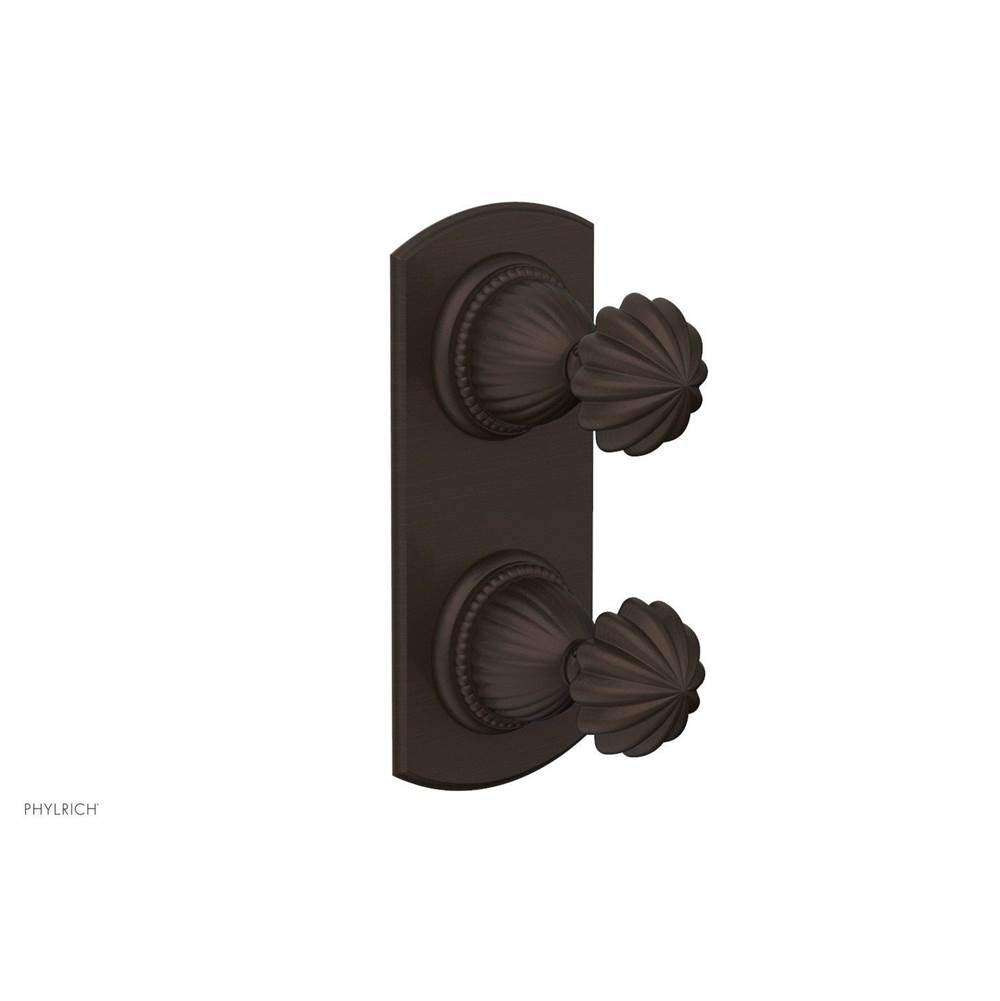 Phylrich - Georgian & Barcelona Volume Control/Diverter Trim - Round Handle 4-382 - Antique Bronze