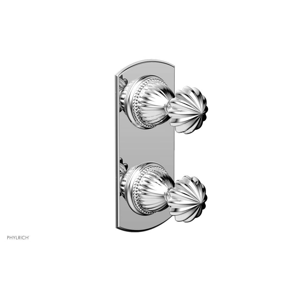 Phylrich - Georgian & Barcelona Volume Control/Diverter Trim - Round Handle 4-382 - Satin Brass
