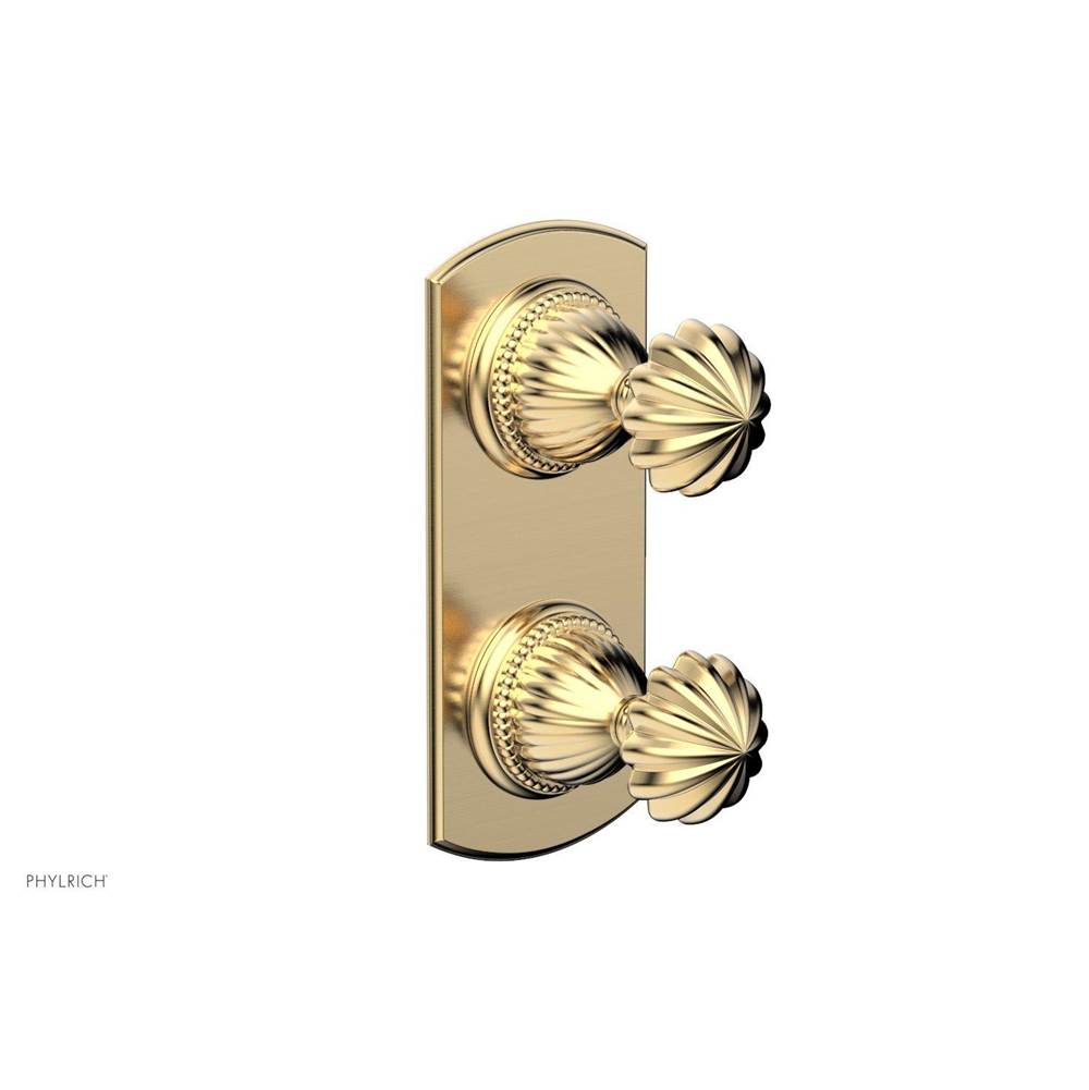 Phylrich - Georgian & Barcelona Volume Control/Diverter Trim - Round Handle 4-382 - Polished Nickel