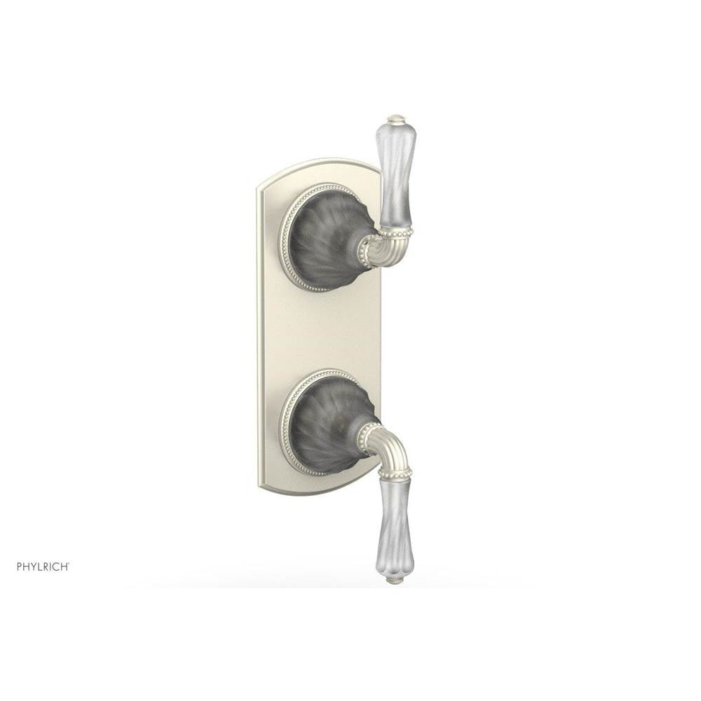 Phylrich - MIRABELLA 1/2'' Thermostatic Valve with Volume Control or Diverter 4-406 - Burnished Nickel