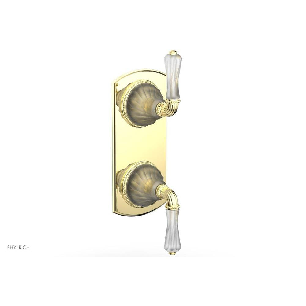Phylrich - MIRABELLA 1/2'' Thermostatic Valve with Volume Control or Diverter 4-406 - Polished Brass