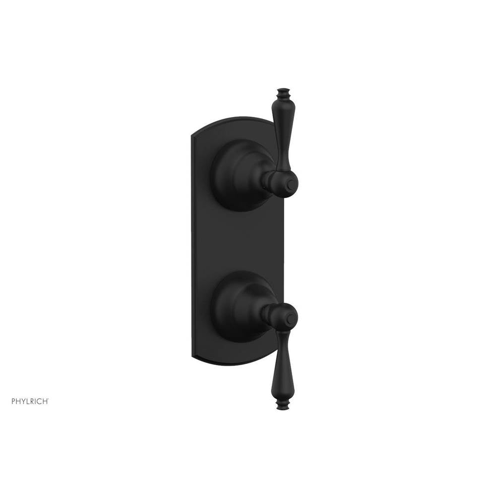 Phylrich - REVERE & SAVANNAH 1/2'' Thermostatic Valve with Volume Control or Diverter 4-420 - Matte Black