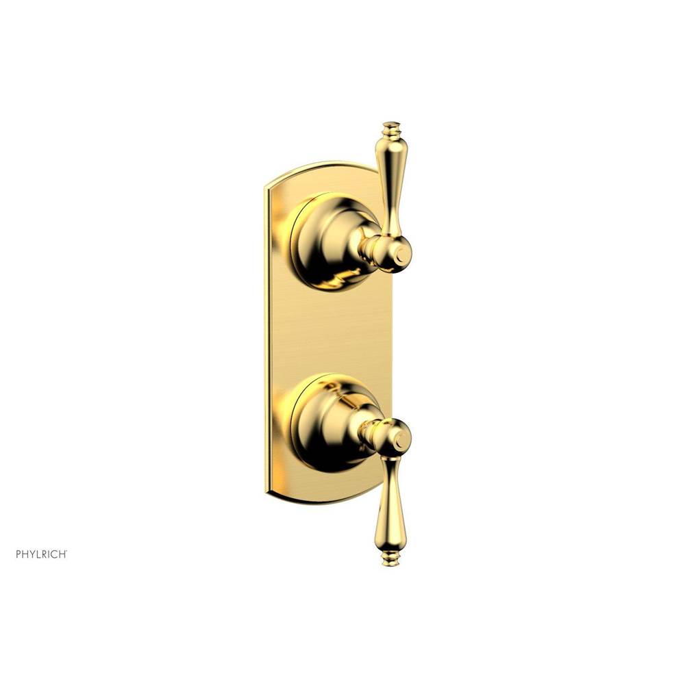 Phylrich - REVERE & SAVANNAH 1/2'' Thermostatic Valve with Volume Control or Diverter 4-420 - Satin Gold