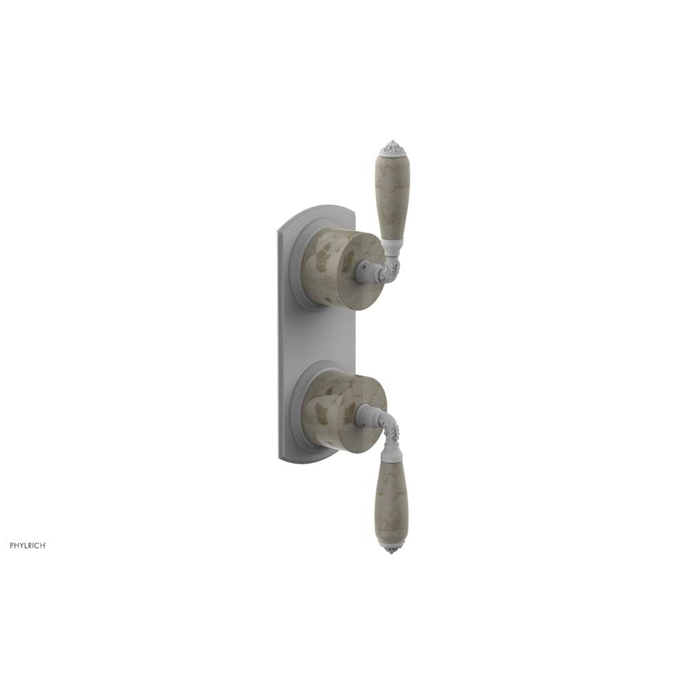 Phylrich - 1/2'' Mini Therm 2 Hdl Trim - Satin White
