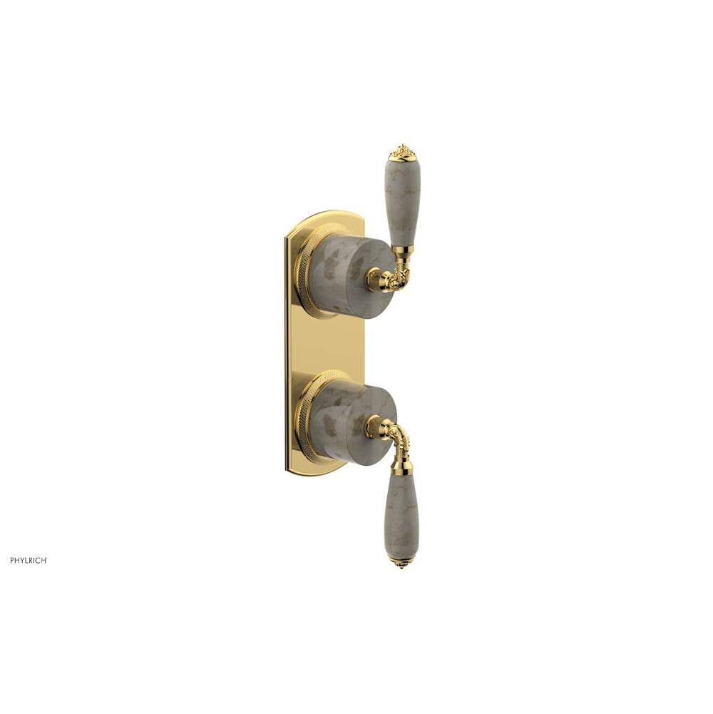 Phylrich - 1/2'' Mini Therm 2 Hdl Trim - Polished Gold