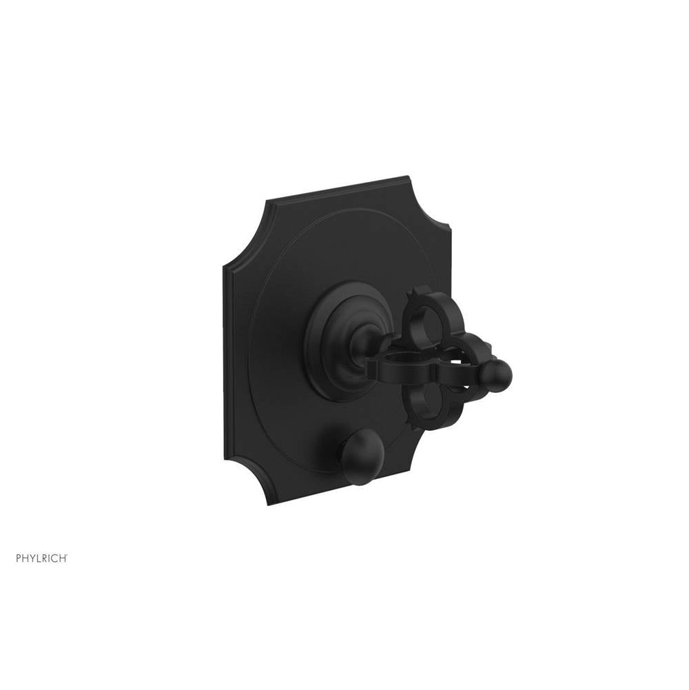 Phylrich - COURONNE Pressure Balance Shower Plate with Diverter and Handle Trim Set 4-473 - Matte Black