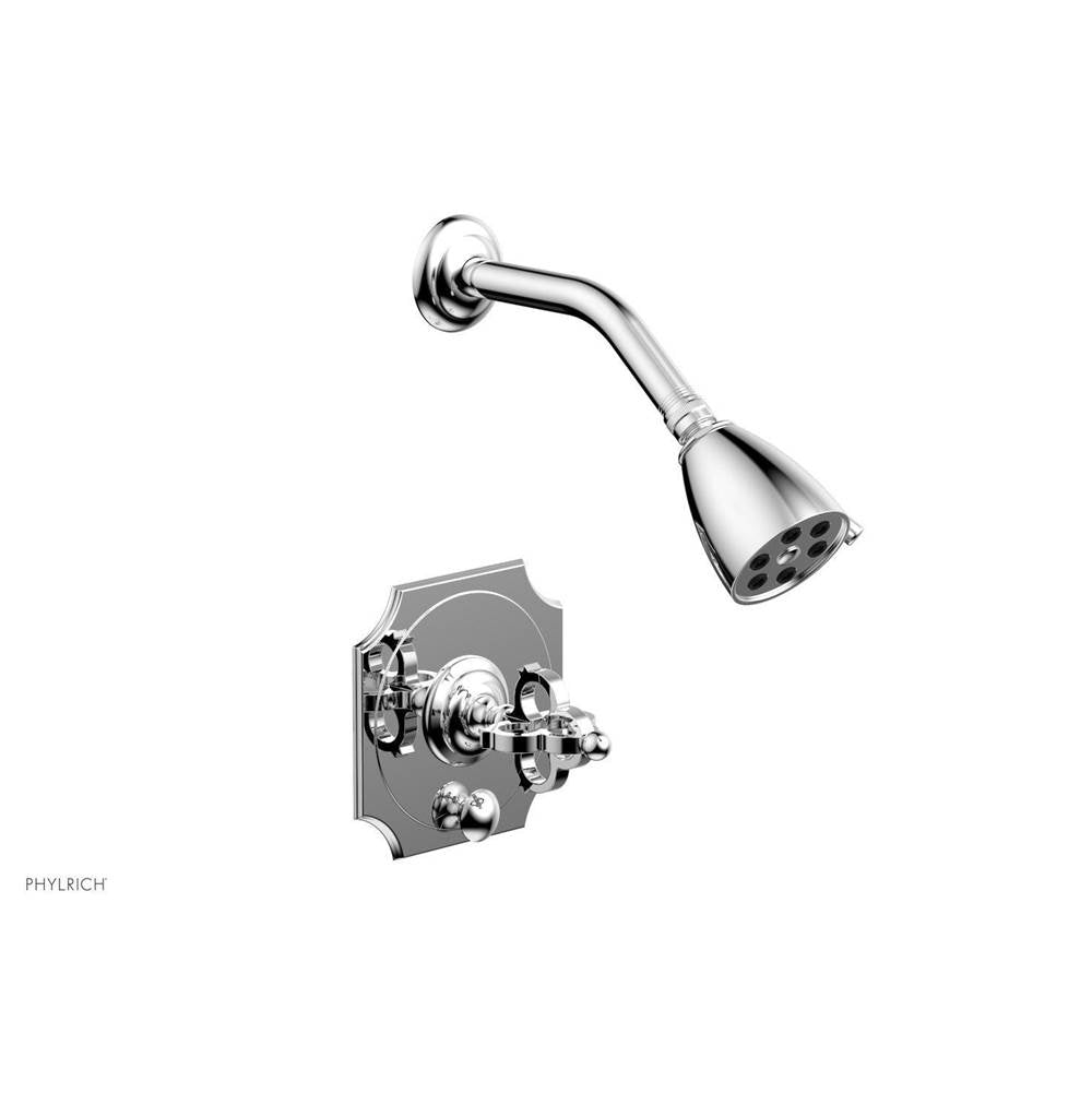Phylrich - COURONNE Pressure Balance Shower and Diverter Set (Less Spout) 4-474 - Polished Chrome