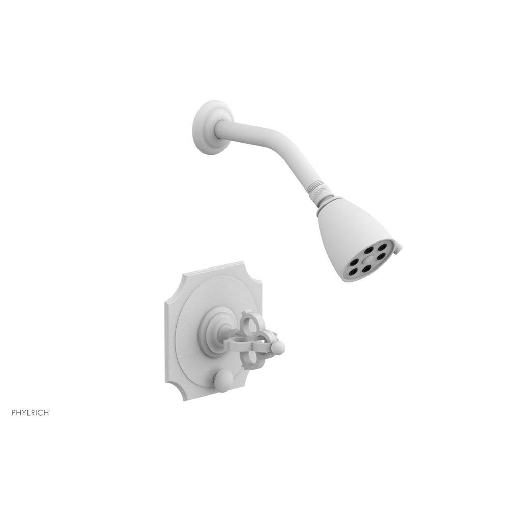 Phylrich - COURONNE Pressure Balance Shower and Diverter Set (Less Spout) 4-474 - Satin White