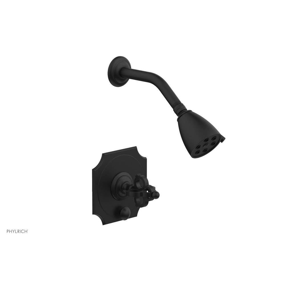 Phylrich - COURONNE Pressure Balance Shower and Diverter Set (Less Spout) 4-474 - Matte Black