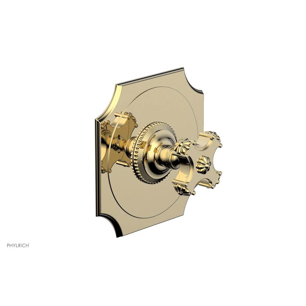 Phylrich - MARVELLE 1/2'' Mini Thermostatic Shower Trim 4-475 - Polished Brass Uncoated