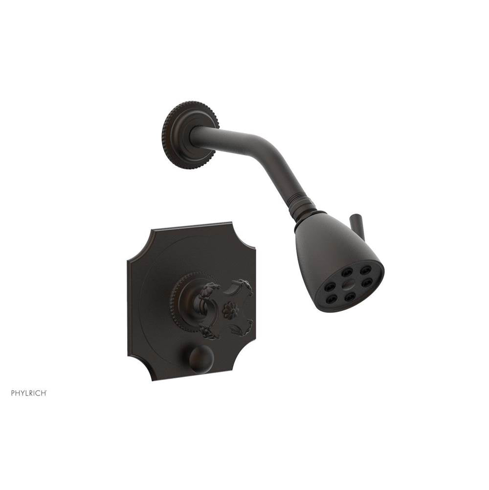 Phylrich - MARVELLE Pressure Balance Shower and Diverter Set (Less Spout), Cross Handle 4-477 - Oil Rubbed Bronze