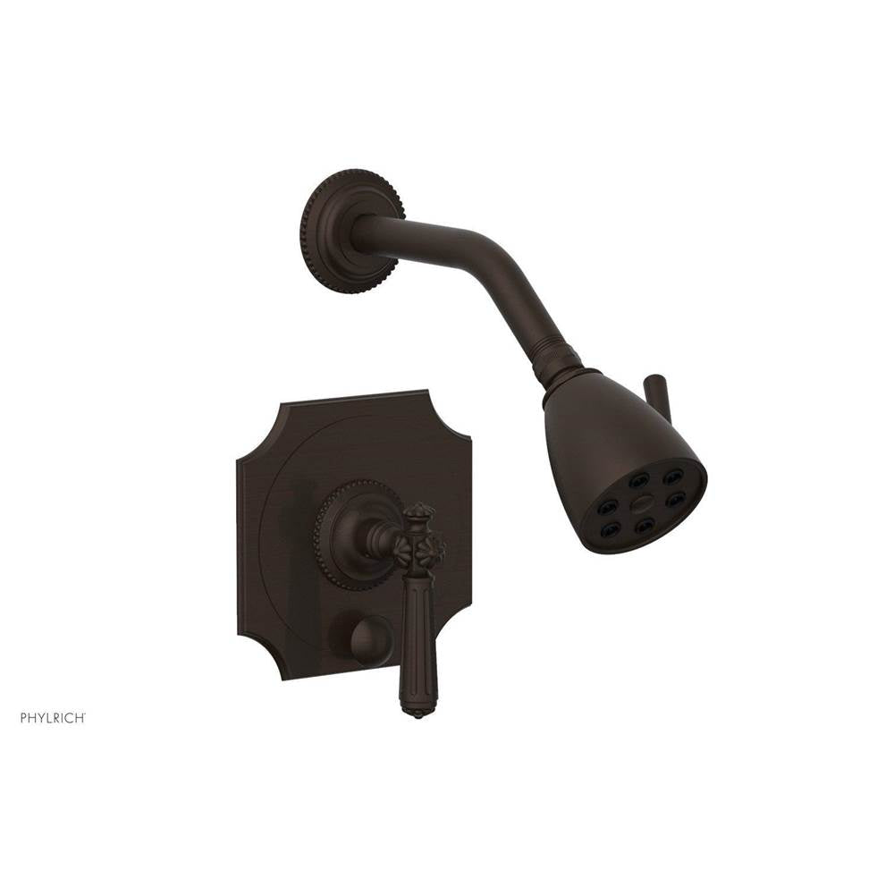 Phylrich - MARVELLE Pressure Balance Shower and Diverter Set (Less Spout), Lever Handle 4-478 - Antique Bronze
