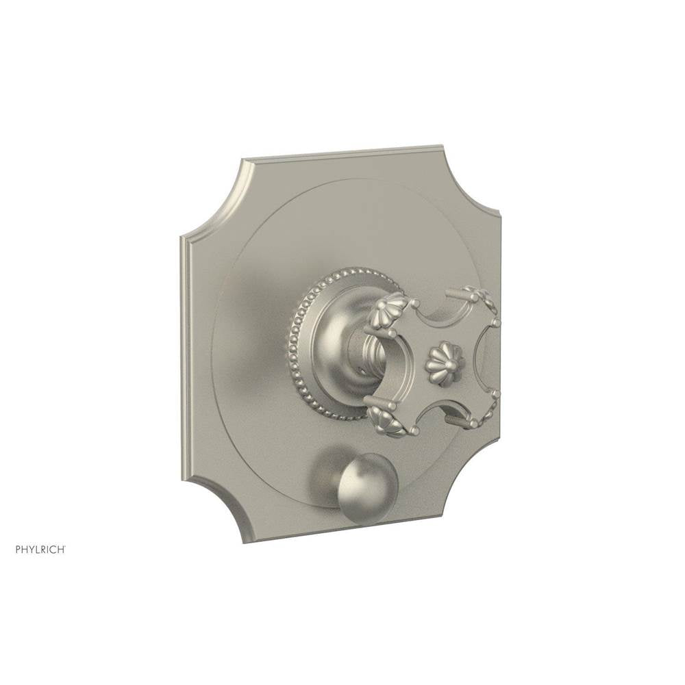 Phylrich - MARVELLE Pressure Balance Shower Plate with Diverter and Handle Trim Set 4-479 - Polished Brass Uncoated