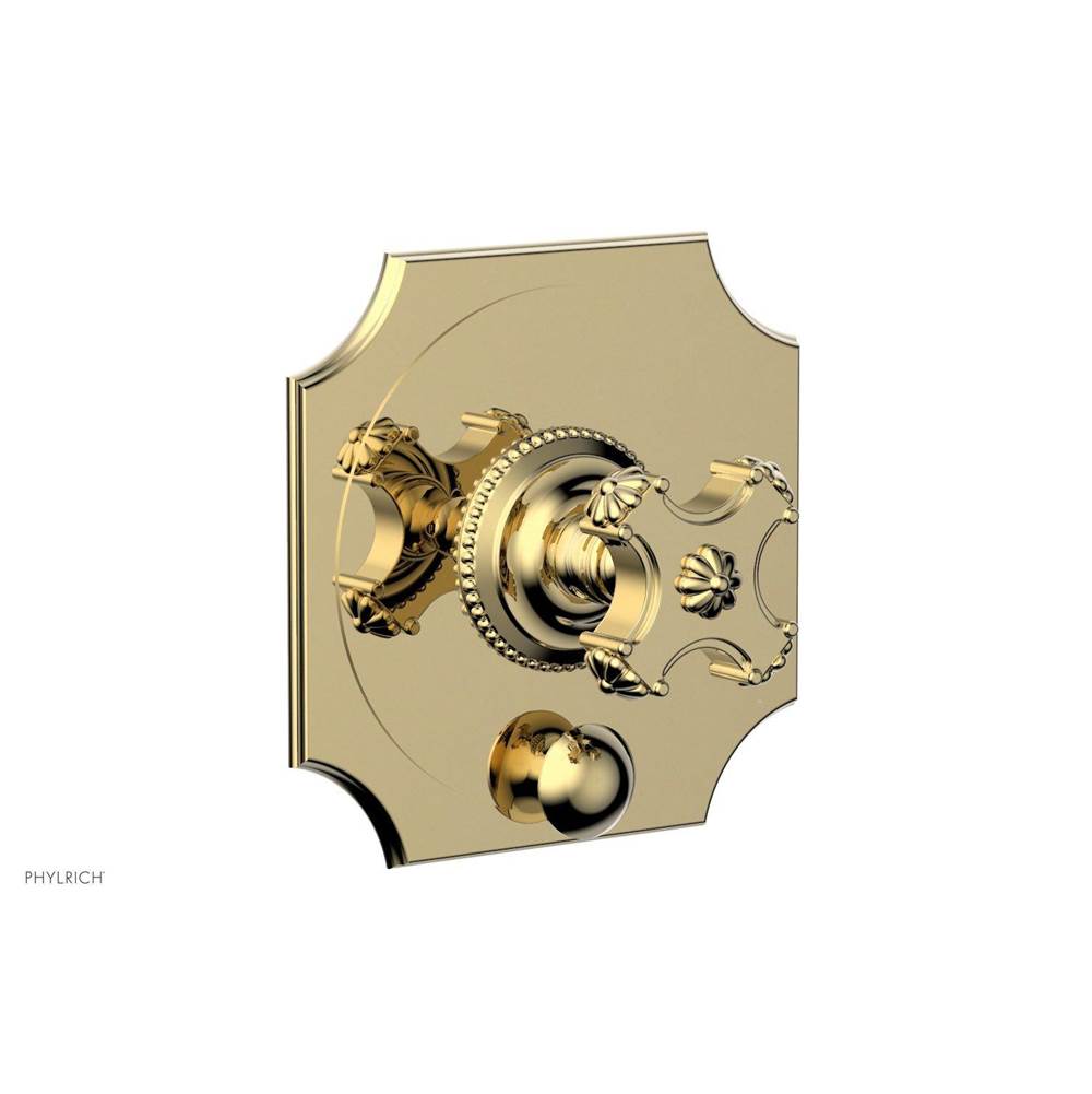 Phylrich - MARVELLE Pressure Balance Shower Plate with Diverter and Handle Trim Set 4-479 - Old English Brass