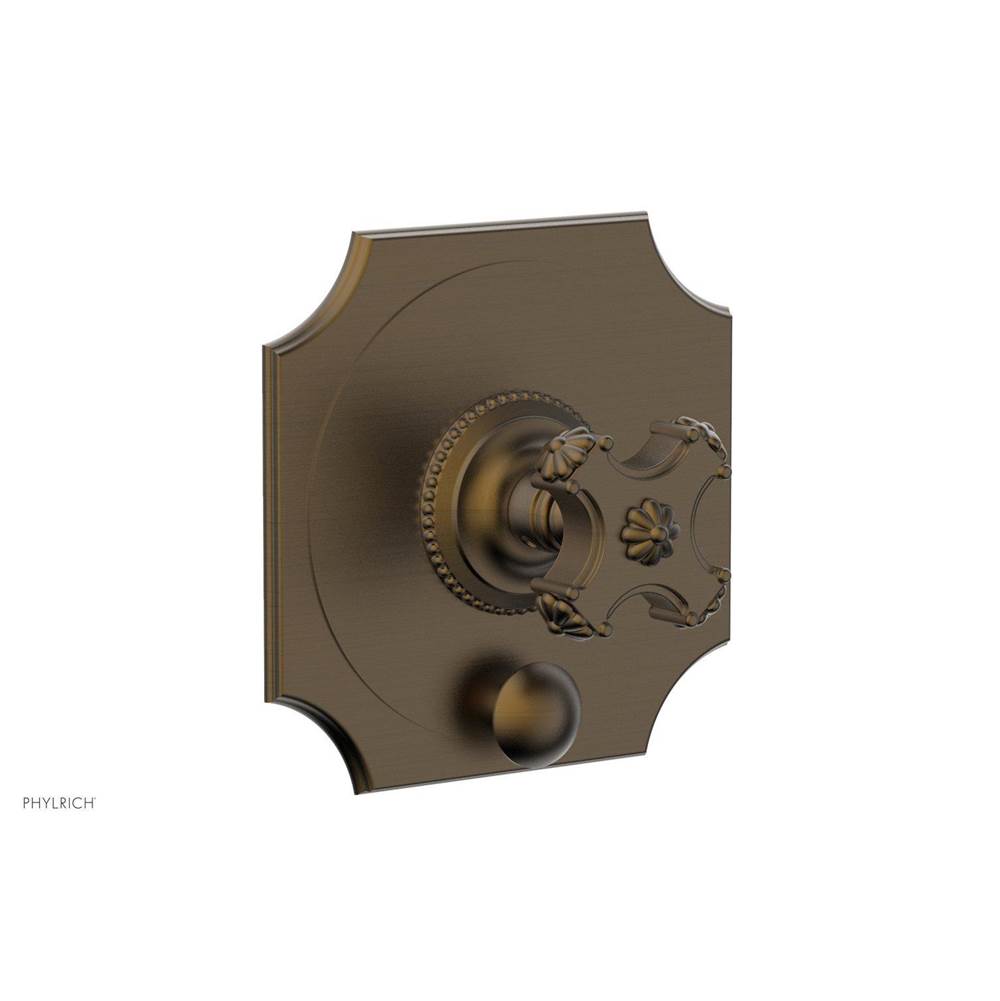Phylrich - MARVELLE Pressure Balance Shower Plate with Diverter and Handle Trim Set 4-479 - Antique Brass