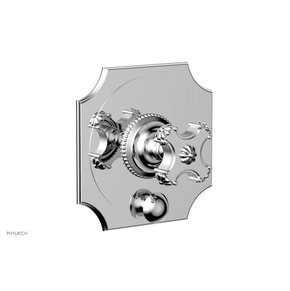 Phylrich - MARVELLE Pressure Balance Shower Plate with Diverter and Handle Trim Set 4-479 - Satin Brass