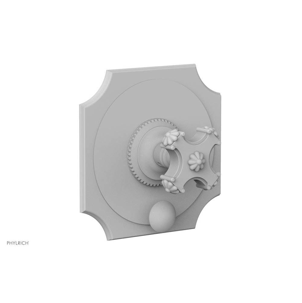 Phylrich - MARVELLE Pressure Balance Shower Plate with Diverter and Handle Trim Set 4-479 - Satin White