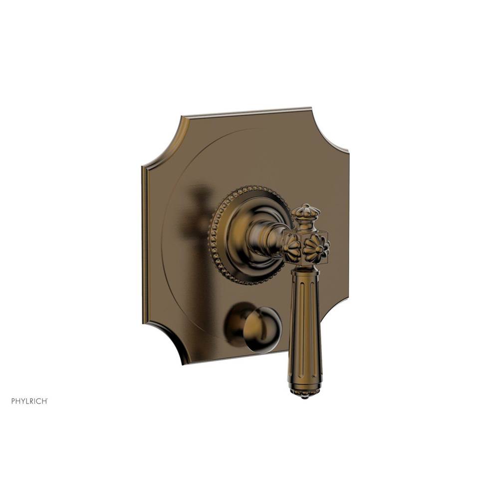 Phylrich - MARVELLE Pressure Balance Shower Plate with Diverter and Handle Trim Set 4-480 - Antique Brass
