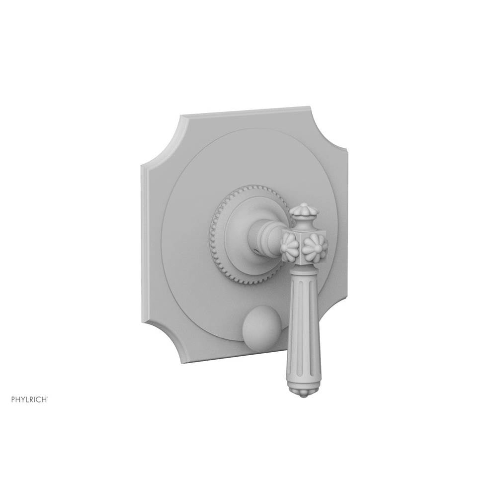 Phylrich - MARVELLE Pressure Balance Shower Plate with Diverter and Handle Trim Set 4-480 - Satin White