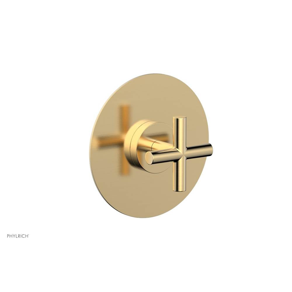 Phylrich - Transition 1/2in or 3/4in Thermostatic Shower Trim - Satin Brass