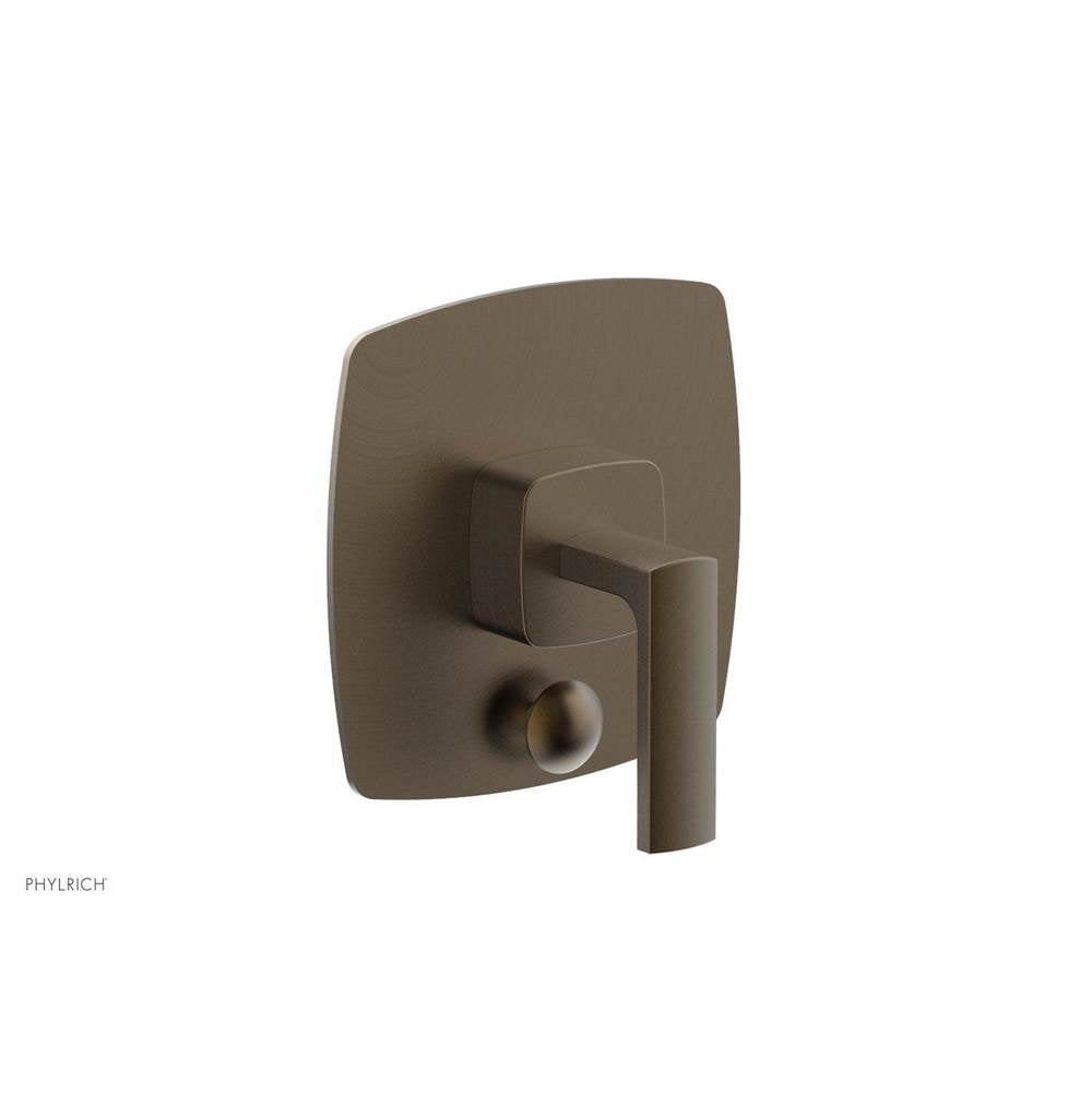 Phylrich - RADI Pressure Balance Shower Plate with Diverter and Handle Trim Set 4-517 - Old English Brass