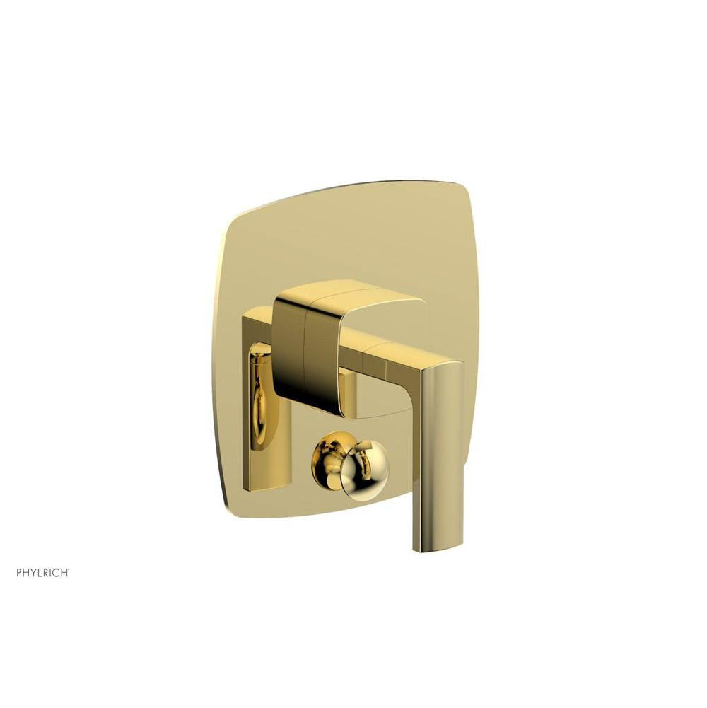 Phylrich - Pb Radi Shwr Plate W/Div, Lever Handle - Polished Brass