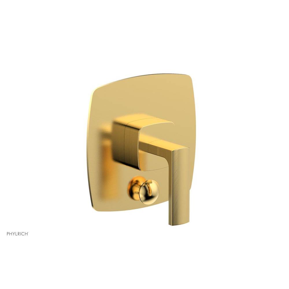 Phylrich - Pb Radi Shwr Plate W/Div, Lever Handle - Satin Gold