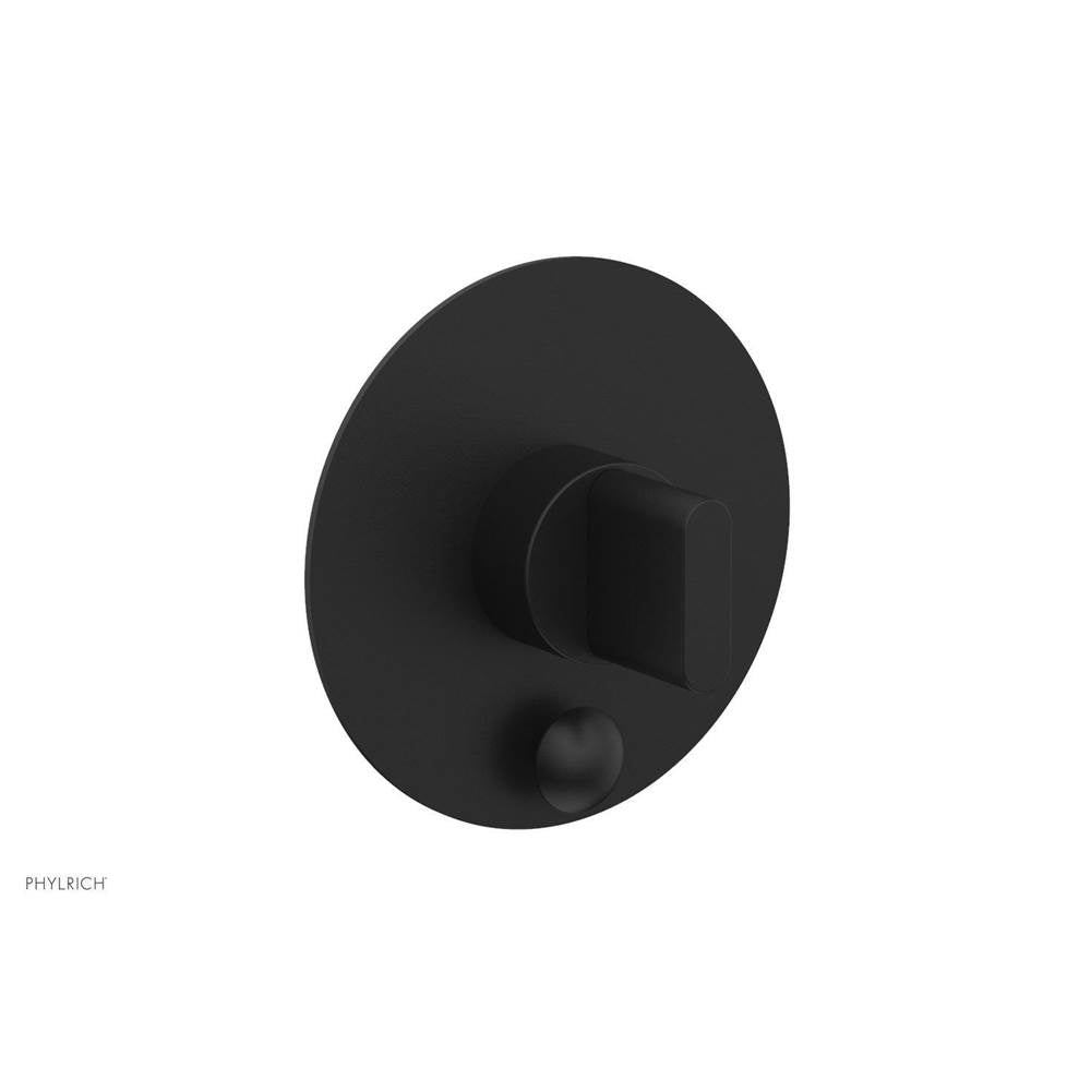 Phylrich - Pb Rond Shwr Plate W/Div, Blade Handle - Matte Black