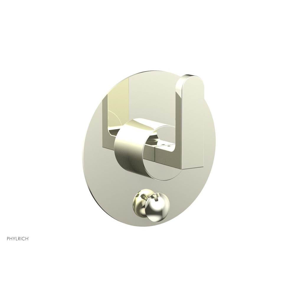 Phylrich - Pb Rond Shwr Plate W/Div, Lever Handle - Burnished Nickel